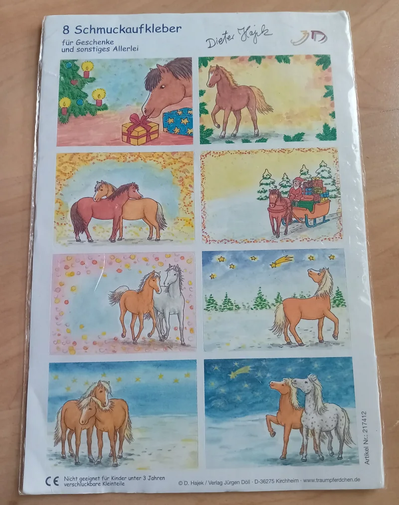 8 Schmuckaufkleber